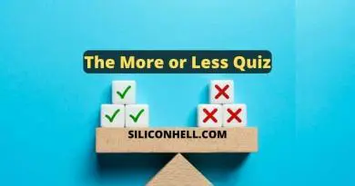 The More or Less Quiz