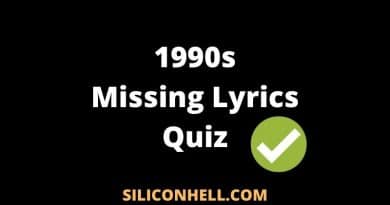 1990s Missing Lyrics Quiz