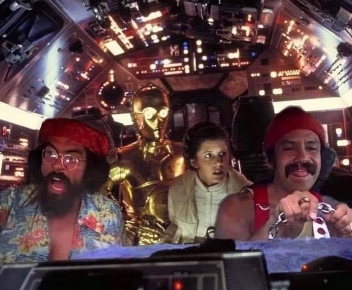 Funny Science Fiction Star Wars Cheech and Chong